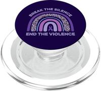 Rompe el Silencio Termina la Conciencia sobre la Violencia doméstica Rainbow PopSockets PopGrip para MagSafe