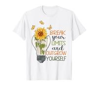 Rompe Tus límites y supera a ti Mismo Girasol Camiseta