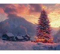 Rompecabezas 100 Piezas para Adultos, Rompecabezas para Adultos 100 Pieza, Puzzle Board, Juegos Educativos, Decoración del Hogar, Jigsaw Mat Blanco, áRbol De Navidad Jigsaw Mat, Regalo de Hogar S-7