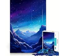 Rompecabezas 1000 Arctic Aurora Pixel Art Diversión precisa para unir Piezas Juego cognitivo Diversión para Relajarse Juego artístico de cumpleaños (50x75cm)