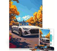 Rompecabezas 1000 Audi RS Sunny Nature Art Diversión precisa para unir Piezas Diversión cognitiva Juego de Ritmo Lento Diversión Cumpleaños Arte Juego (50x75cm)