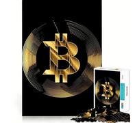 Rompecabezas 1000 Bitcoin Rising Power,decoración de Bordes limpios,Juguete Creativo,Tiempo fácil,Divertido, (50x75cm)