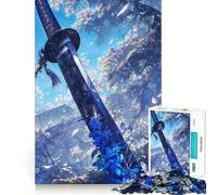Rompecabezas 1000 Blade of The Winter Blossoms,Arte de Ajuste, Actividad de Juego Inteligente,Juego Divertido para el Tiempo Libre,Regalo de cumpleaños 38x52cm