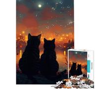 Rompecabezas 1000 Cita Secreta Junto al Lago Desafío de Inteligencia Mental Juguetes Adictivos Juegos Relajantes Decoración Perfecta Regalos de Amigo Invisible (Tamaño 38x26cm)