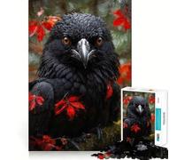 Rompecabezas 1000 Cuervo de Otoño,Diversión precisa con articulaciones,Diversión cognitiva,Juego de Ritmo Lento,Diversión para cumpleaños,Juego artístico (38x52cm)