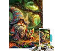 Rompecabezas 1000 Gnomos Encuentro Rompecabezas para Adolescentes Vacaciones en casa Matar el Tiempo Reto para completar Reducción del estrés Regalos 38x26cm