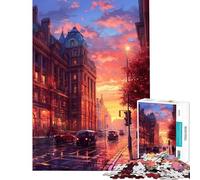 Rompecabezas 1000 London Retro Synthwave Ayuda a ejercitar el Cerebro Actividades Familiares Juego práctico para Mayores de 14 años Juego de Rompecabezas ofrecido (38x26cm)