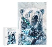 Rompecabezas 1000 PCS Arctic Majesty Polar Bear Rompecabezas para Adultos Juguete Decoración De Pared Regalo De Cumpleaños Oferta como Regalos para Toda La Familia 1000 PCS