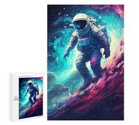 Rompecabezas 1000 PCS Astronaut in Space Surfer Rompecabezas Juguetes Antiestrés Pero Divertidos Y Humorísticos Oferta como Regalos para Toda La Familia 1000 PCS