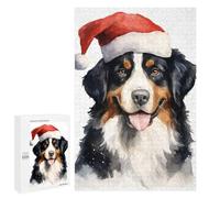 Rompecabezas 1000 PCS Bernese Mountain Dog Santa Rompecabezas para Adultos Juguete Decoración De Pared Regalo De Cumpleaños Oferta como Regalos para Toda La Familia 1000 PCS