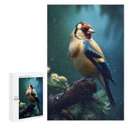 Rompecabezas 1000 PCS Bird Goldfinch in Rain Rompecabezas para Adultos Juguete Decoración De Pared Regalo De Cumpleaños Oferta como Regalos para Toda La Familia 1000 PCS