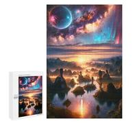 Rompecabezas 1000 PCS Celestial Dreamscape Dawn Rompecabezas para Adultos Juguete Decoración De Pared Regalo De Cumpleaños Oferta como Regalos para Toda La Familia 1000 PCS