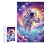 Rompecabezas 1000 PCS Cosmic Astronaut Journey Rompecabezas para Adolescentes Alivia El Estrés Desafío Educativo Regalos Y Cumpleaños Únicos 1000 PCS