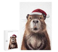Rompecabezas 1000 PCS Festive Beaver Portrait Rompecabezas para Adultos Juguete Decoración De Pared Patrón De Ensamblaje Oferta como Regalos para Toda La Familia 1000 PCS
