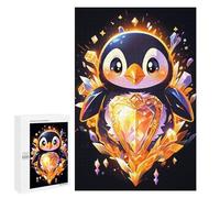 Rompecabezas 1000 PCS Golden Penguin Royalty Rompecabezas para Adultos Juguete Decoración De Pared Patrón De Ensamblaje Oferta como Regalos para Toda La Familia 1000 PCS