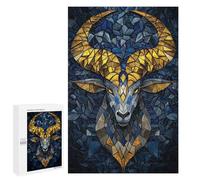 Rompecabezas 1000 PCS Golden Ram Mosaic Rompecabezas para Adultos Juguete Decoración De Pared Regalo De Cumpleaños Oferta como Regalos para Toda La Familia 1000 PCS