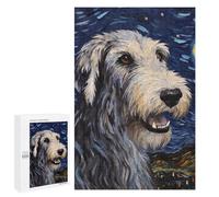 Rompecabezas 1000 PCS Irish Wolfhound Starry Rompecabezas para Adultos Juguete Decoración De Pared Regalo De Cumpleaños Oferta como Regalos para Toda La Familia 1000 PCS
