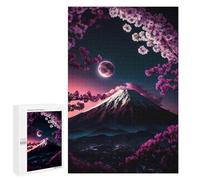 Rompecabezas 1000 PCS Japan Cherry Blossom Mount Rompecabezas para Adultos Juguete Decoración De Pared Patrón De Ensamblaje Oferta como Regalos para Toda La Familia 1000 PCS