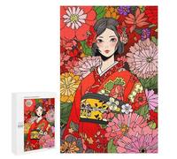 Rompecabezas 1000 PCS Japanese Kimono Kawaii Art Rompecabezas para Adultos Juguete Decoración De Pared Regalo De Cumpleaños Oferta como Regalos para Toda La Familia 1000 PCS