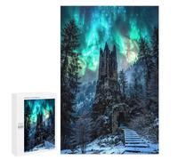 Rompecabezas 1000 PCS Lost Tower of The Shivering Skies Rompecabezas para Adultos Regalo De Cumpleaños Rompecabezas Difícil Y Desafiante Regalos De Juegos Desafiantes 1000 PCS
