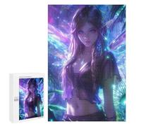 Rompecabezas 1000 PCS Magical Fairy Anime Girl Rompecabezas para Adultos Juguete Decoración De Pared Regalo De Cumpleaños Oferta como Regalos para Toda La Familia 1000 PCS