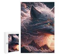 Rompecabezas 1000 PCS Magical Fox in Stormy Sky Rompecabezas Juguetes Antiestrés Pero Divertidos Y Humorísticos Oferta como Regalos para Toda La Familia 1000 PCS
