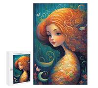 Rompecabezas 1000 PCS Mermaid Enchanted Isle Rompecabezas para Adultos Juguete Decoración De Pared Regalo De Cumpleaños Oferta como Regalos para Toda La Familia 1000 PCS