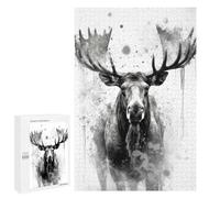 Rompecabezas 1000 PCS Moose Beauty Watercolor Rompecabezas para Adultos Juguete Decoración De Pared Regalo De Cumpleaños Oferta como Regalos para Toda La Familia 1000 PCS