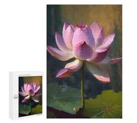 Rompecabezas 1000 PCS para Adolescentes A Lotus Pond of Serenity Rompecabezas Juego De Ingenio Aliviador De Estrés Desafiante para Completar 1000 PCS