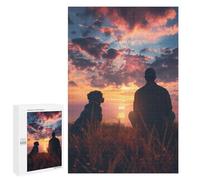 Rompecabezas 1000 PCS para Adolescentes A Man with Dog In Mind Rompecabezas para Adultos Juego Familiar Decoración del Hogar para Cumpleaños, Navidad 1000 PCS