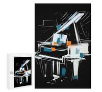 Rompecabezas 1000 PCS para Adolescentes Abstract Piano Rompecabezas para Adultos Juego Familiar Decoración del Hogar para Cumpleaños, Navidad 1000 PCS