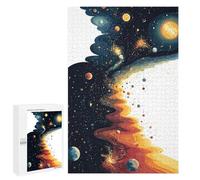 Rompecabezas 1000 PCS para Adolescentes Abstract Space Rompecabezas para Adultos Juego Práctico Regalo De Cumpleaños Regalo De Cumpleaños, Regalos, 1000 PCS