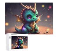 Rompecabezas 1000 PCS para Adolescentes Adorable Baby Dragon Illustration -1 Rompecabezas para Adultos Juegos Relajantes Difícil Difícil Desafío Educativo 1000 PCS