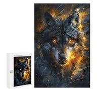 Rompecabezas 1000 PCS para Adolescentes Animal Majestic Wolf Rompecabezas Juego De Ingenio Aliviador De Estrés Desafiante para Completar 1000 PCS