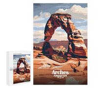 Rompecabezas 1000 PCS para Adolescentes Arches National Park Travel Rompecabezas para Adultos Juguetes DIY para La Diversión Familiar Ayuda A Ejercitar El Cerebro 1000 PCS
