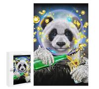 Rompecabezas 1000 PCS para Adolescentes Astronaut Giant Panda Rompecabezas para Adultos Juego Familiar Una Obra De Arte como Regalo para Toda La Familia 1000 PCS