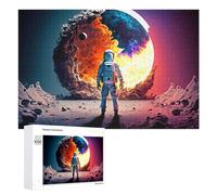 Rompecabezas 1000 PCS para Adolescentes Astronaut on A Dying Planet Rompecabezas para Adultos Juegos Relajantes Difícil Difícil Desafío Educativo 1000 PCS