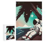 Rompecabezas 1000 PCS para Adolescentes Astronaut Pensive Rompecabezas para Adultos Juego Práctico Decoración del Hogar Cumpleaños Y Navidad 1000 PCS
