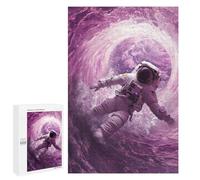 Rompecabezas 1000 PCS para Adolescentes Astronaut Space Surfer Rompecabezas para Adultos Juego Familiar Una Obra De Arte como Regalo para Toda La Familia 1000 PCS