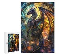 Rompecabezas 1000 PCS para Adolescentes Azure Majesty Dragon Rompecabezas para Adultos Juguete Decoración De Pared Difícil Difícil Desafiante De Completar 1000 PCS