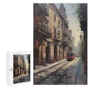 Rompecabezas 1000 PCS para Adolescentes Barcelona Colorful Street Rompecabezas para Adultos Juego Práctico Decoración del Hogar Cumpleaños Y Navidad 1000 PCS