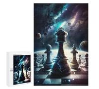 Rompecabezas 1000 PCS para Adolescentes Battle of Kings Chess Rompecabezas para Adultos Juegos Familiares Carrera De Velocidad De Manos para Cumpleaños, Navidad 1000 PCS