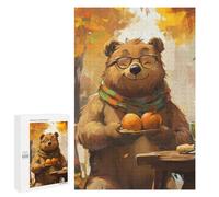 Rompecabezas 1000 PCS para Adolescentes Bears Autumn Painting Rompecabezas para Adultos Juego Práctico Pero Divertido Y Humorístico para Cumpleaños, Navidad 1000 PCS