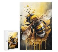 Rompecabezas 1000 PCS para Adolescentes Bee Watercolor Drawing Rompecabezas para Adultos Juego Familiar Una Obra De Arte como Regalo para Toda La Familia 1000 PCS