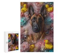 Rompecabezas 1000 PCS para Adolescentes Belgian Malinois Dog Rompecabezas para Adultos Juegos Familiares Carrera De Velocidad De Manos para Cumpleaños, Navidad 1000 PCS