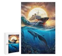 Rompecabezas 1000 PCS para Adolescentes Beneath The Crimson Sky Rompecabezas para Adultos Juguetes DIY para La Diversión Familiar Ayuda A Ejercitar El Cerebro 1000 PCS