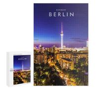 Rompecabezas 1000 PCS para Adolescentes Berlin Cityscape Night Rompecabezas para Adultos Juegos Relajantes Difícil Difícil Desafío Educativo 1000 PCS