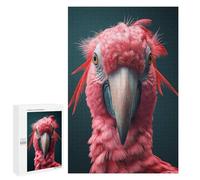 Rompecabezas 1000 PCS para Adolescentes Big Pink Parrot Bird Art Rompecabezas para Adultos Juguetes DIY para La Diversión Familiar Ayuda A Ejercitar El Cerebro 1000 PCS