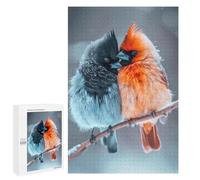 Rompecabezas 1000 PCS para Adolescentes Blue and Red Robin Bird Rompecabezas Juego De Ingenio Aliviador De Estrés Desafiante para Completar 1000 PCS