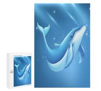 Rompecabezas 1000 PCS para Adolescentes Blue Whale Underwater Rompecabezas DIY Juguetes Una Obra De Arte como Regalo para Toda La Familia 1000 PCS